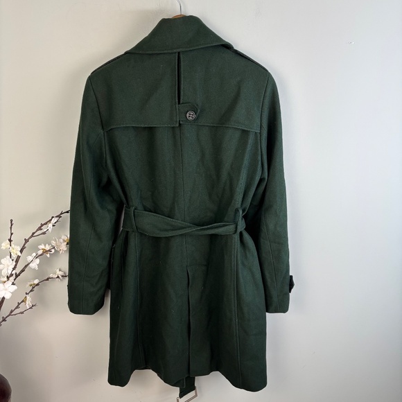 Kenneth Cole Belted Wool Trench Coat Size 14 - Picture 3 of 3
